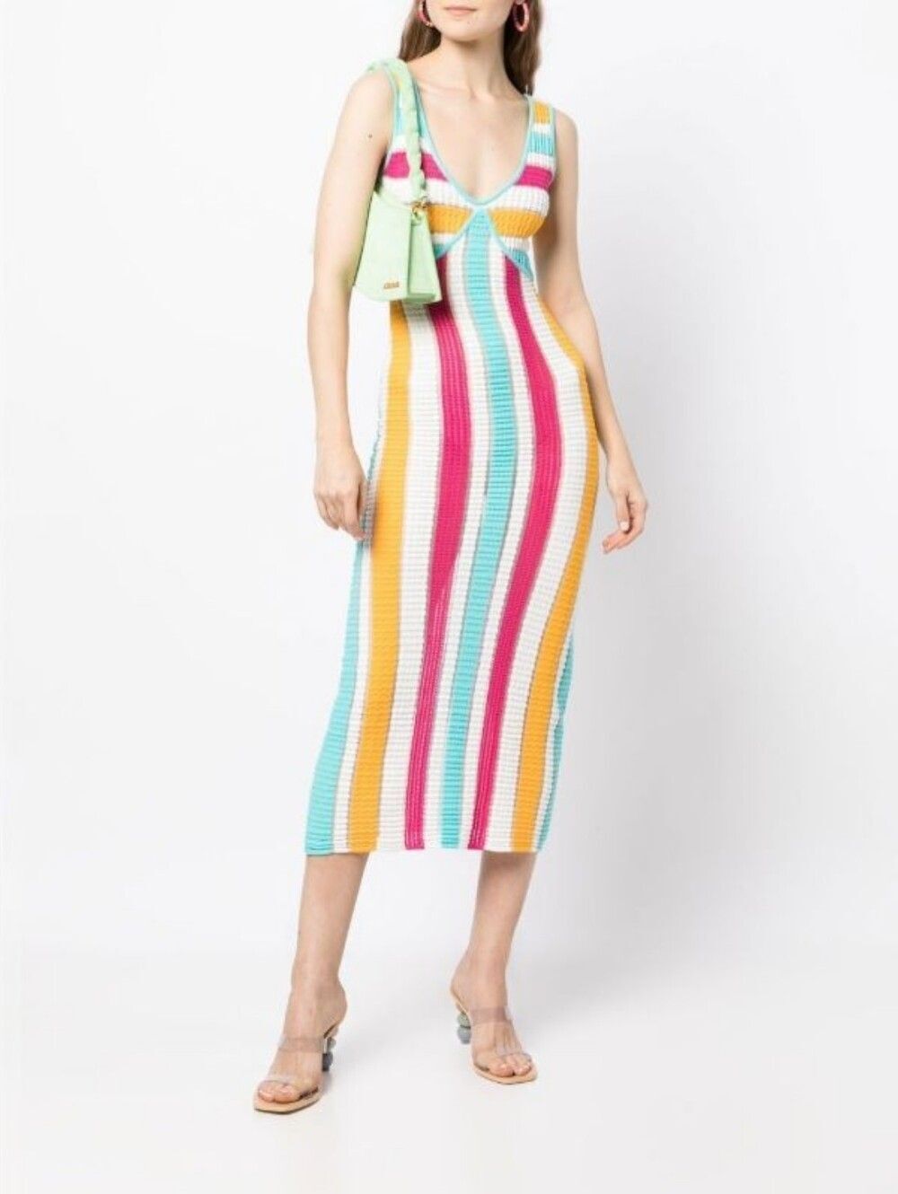 Solid & Striped The Aubrey Dress in Multi Color Stripes - XL